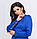 Кофта женская нарядная с пуговицами 42 44 синий и бордо, фото 2