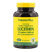 Лецитин из Сои 1200 мг Natures Plus 90 мягких таблеток