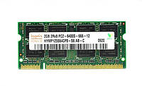 Оперативна пам'ять для ноутбука Sodimm DDR2 2gb 800mhz PC2-6400 Hynix 2rx8 pc2-6400s-666-бо 12