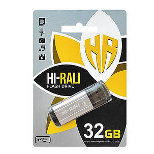 Накопитель USB 32GB Hi-Rali Stark серия серебро, фото 2