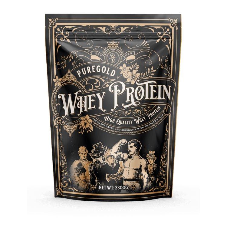 Купити протеїни Pure Gold Protein Whey Protein, 2.3 кг Полуничний шейк