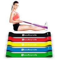 Набор лент-эспандеров резинок для фитнеса BodBands 5 шт GB