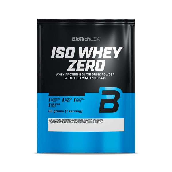 Протеин BioTech Iso Whey Zero, 25 грамм Черный бисквит