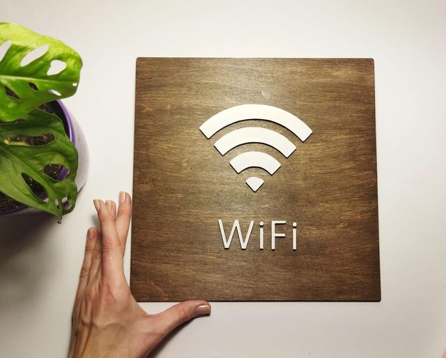 Табличка Вай Фай Wi Fi 25 см дерево