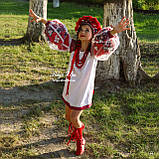 Вишита сукня-туніка "МарциПані" (літо) чорно-червона 140, фото 9