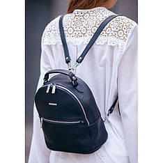 Шкіряний жіночий Міні-рюкзак Kylie Синій