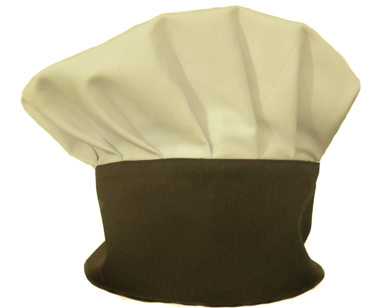 Ковпак кухаря «Французький», шапка кухарська бежева з коричневою стійкою Atteks універсальний - 1607
