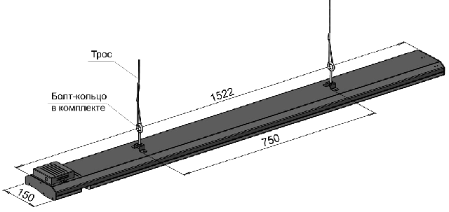 Габаритные размеры потолочного обогревателя Sunway Swpro