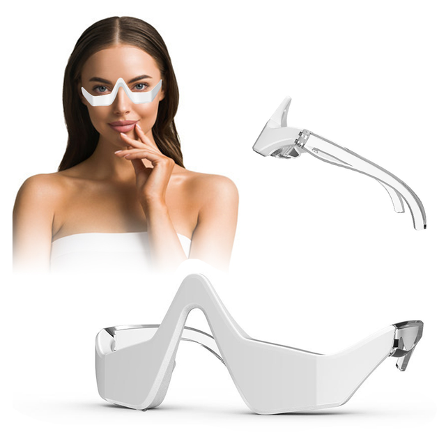 Масажер для шкіри навколо очей OEM ODM V-635-002 з функцією мікрочастотної стимуляції, масажу та фототерапії
