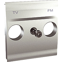 Накладка Schneider-Electric Unica для TV/FM розетки алюминий. MGU9.440.30