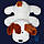 М'яка іграшка Лежача плюшева Собачка Кулька 110 см (білий), фото 5