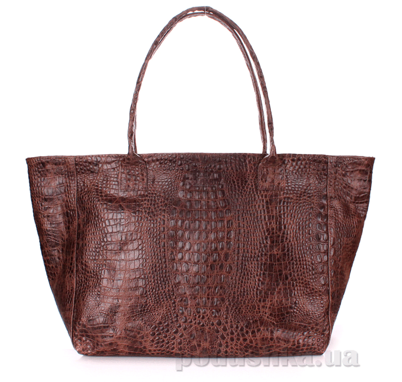 

Кожаная сумка Poolparty Desire croco-brown