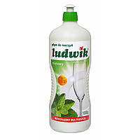 Моющее средство для посуды Ludwik Людвик 1 л, мята, Польша