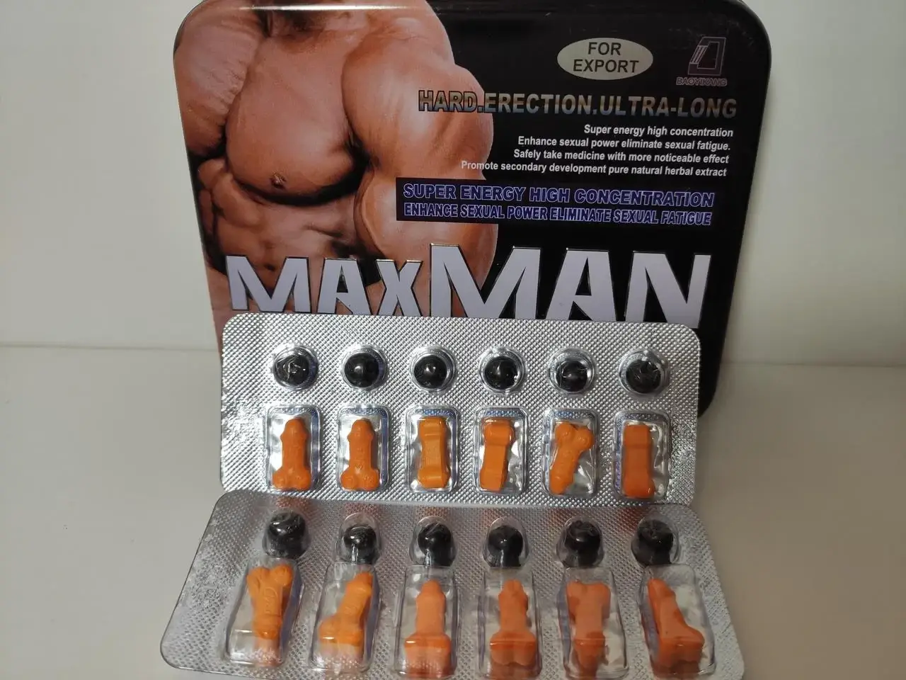 

MAXMAN Максмен (12 капсул+12 витаминов) средства для улучшения потенции