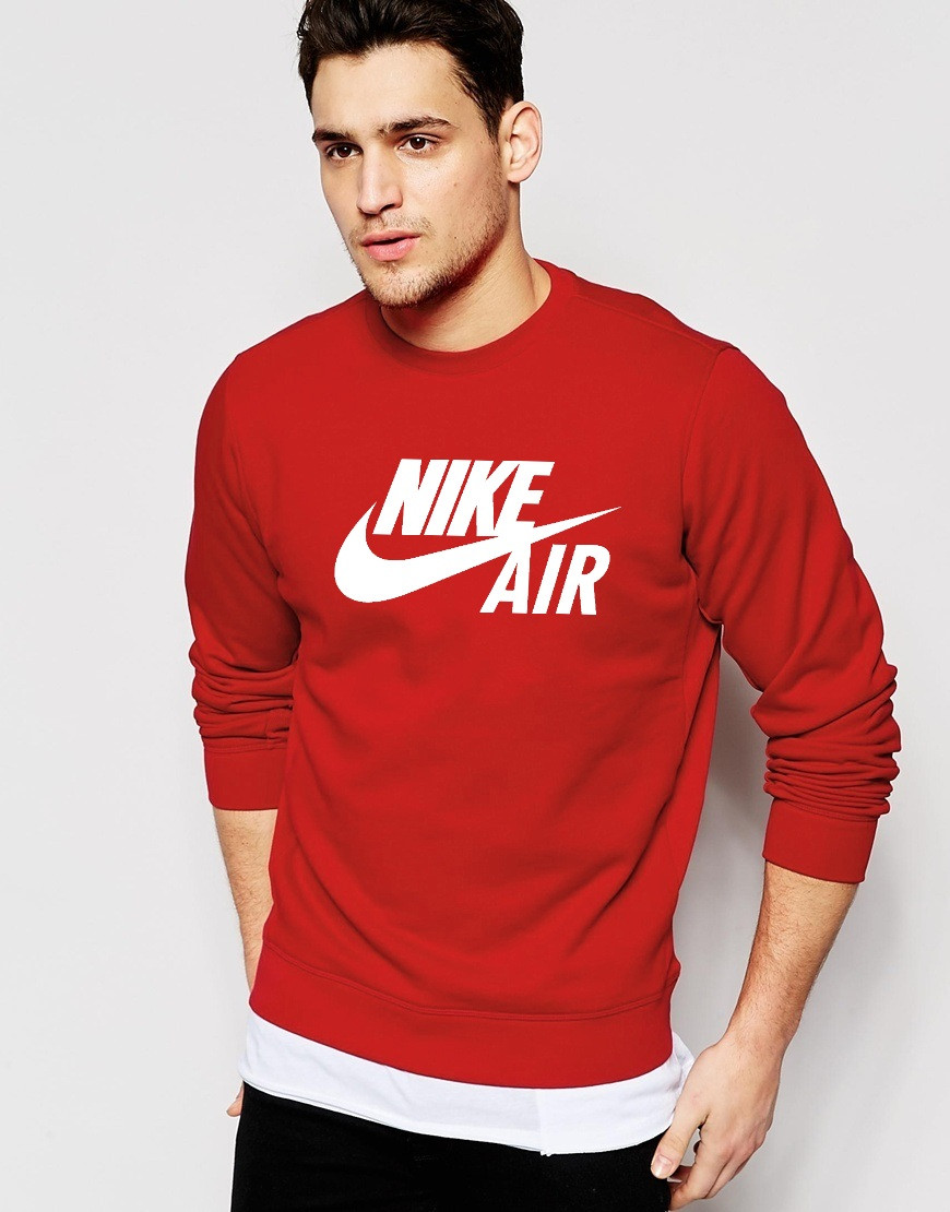 

Мужской Свитшот "Nike AIR" красный