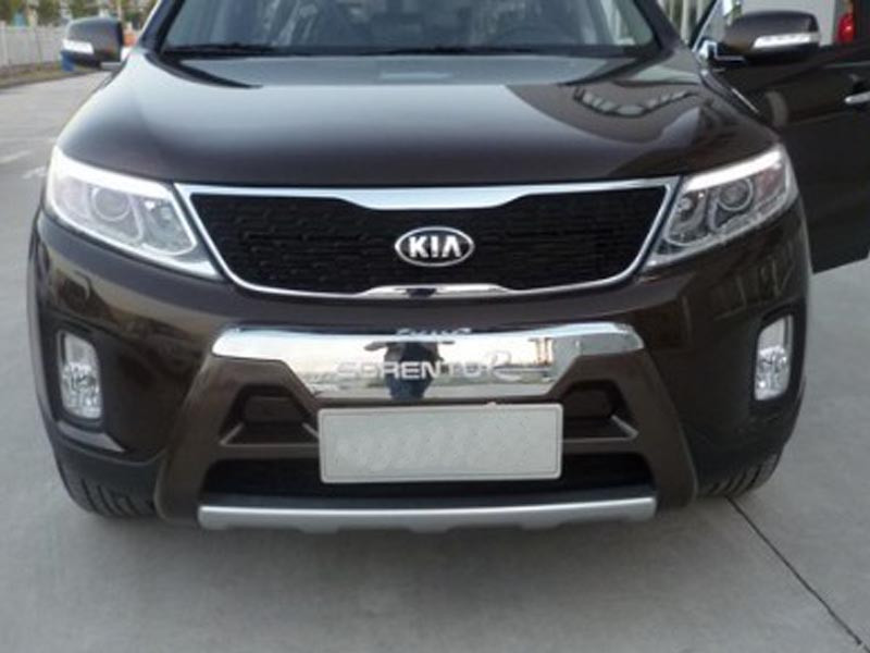 

Накладки на бампер передние KIA Sorento 2012+ (BKT-KSO-B33)