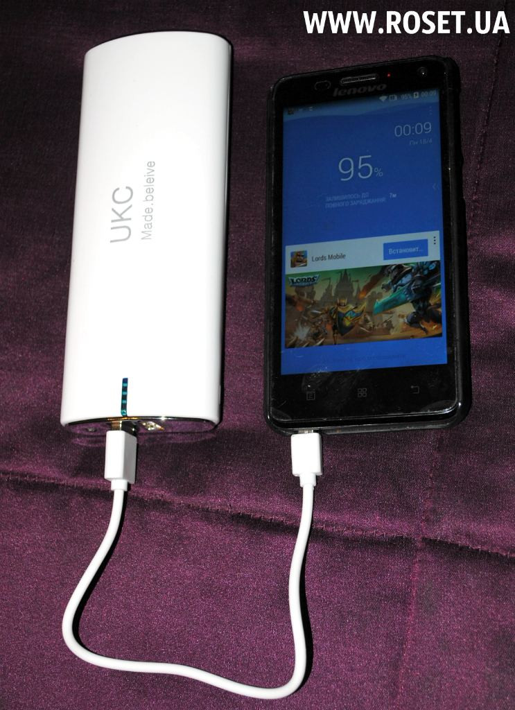 

Портативное зарядное устройство для мобильных устройств - Power Bank UKC 20000 mAh