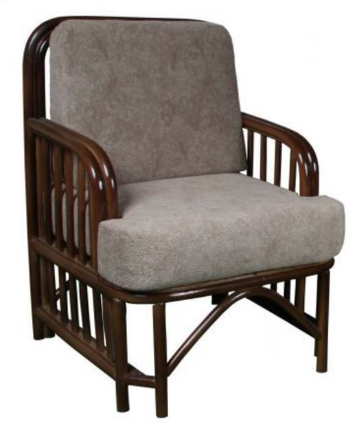 Кресло Мамамия Ротанг коричневый с подушкой