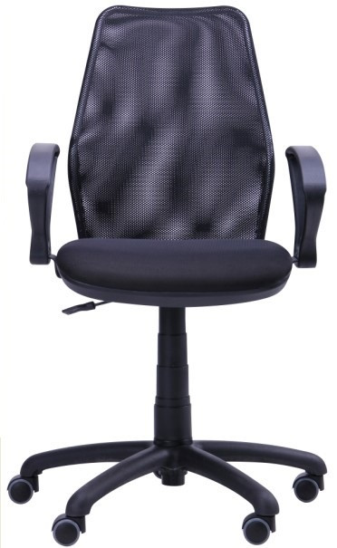 Кресло Oxi/АМФ-4 сиденье Сетка черная/спинка Сетка черная вид спереди