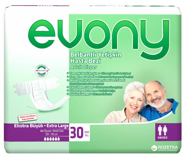 

EVONY Подгузники для взрослых "4" Extra Large 30 шт.