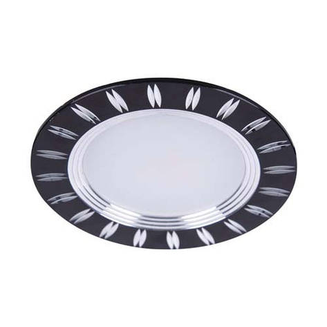 Светодиодный светильник, круг, 5W Черный, фото 2