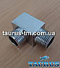 Дизайнерский квадратный тройник ThermoPulse Cube chrome 1/2" для гибридных полотенцесушителей, фото 2