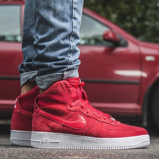 air force red suede