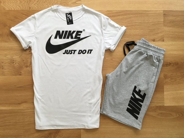 

Мужской летний комплект Nike JUST DO IT шорты + футболка