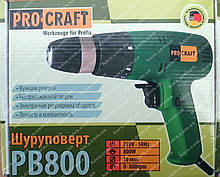 Сетевой Шуруповерт PROCRAFT PB800 (800 Вт)
