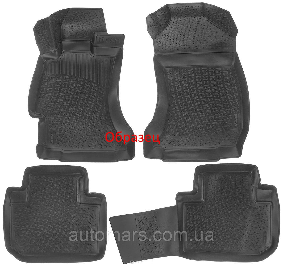 

Коврики в салон Citroen C4 HB (11-) полиуретановые, Черный