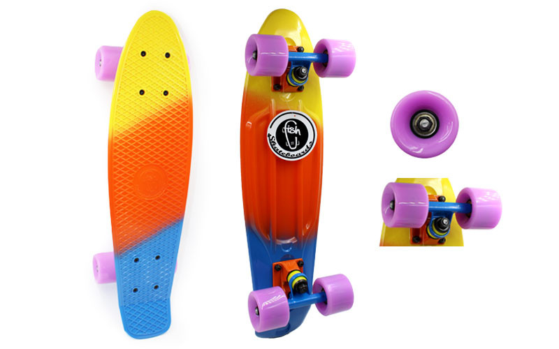 

Скейтборд Penny Board FISH COLOR SK-402-9