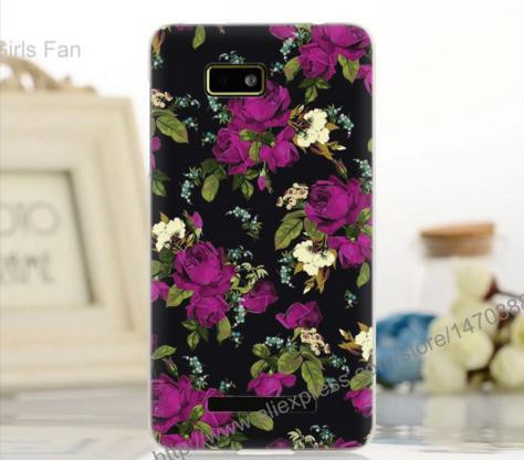 

Силиконовый чехол накладка для HTC Desire 400 / One Su T528w с картинкой розы, Разные цвета