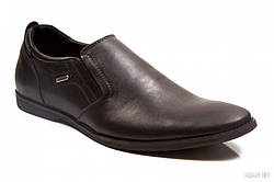 Мужские черные кожаные классические туфли на резинке Affinity  скидка