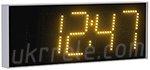 

Светодиодные часы-термометр фасадные цифровые (600*200мм, желтые) ЧТК-150-ЖН