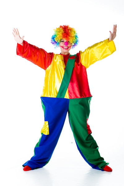 Клоун мужской карнавальный костюм на каркасе / BL - ВМ26