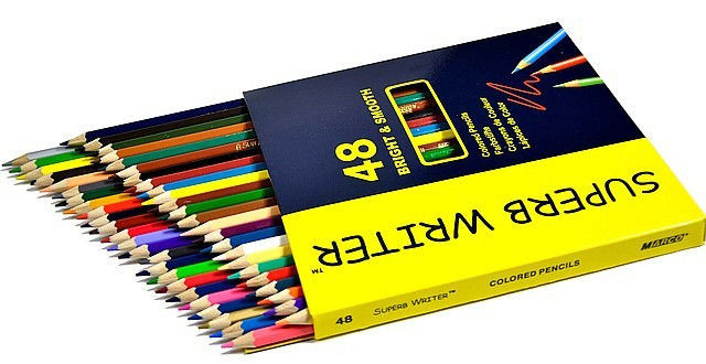 Кольорові олівці Marco "SUPERB WRITER", 48 кольорів 4100-48CB