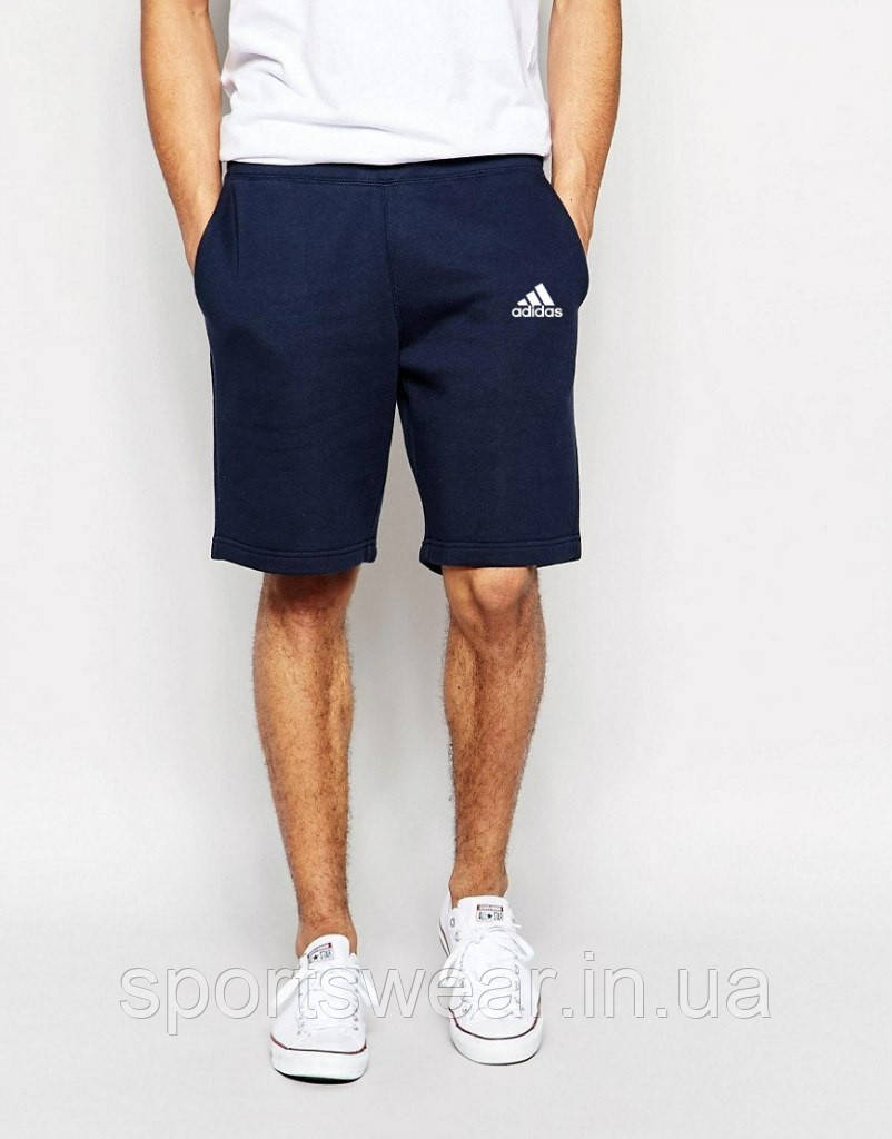 

Шорты Адидас трикотажные синие "" В стиле Adidas ""