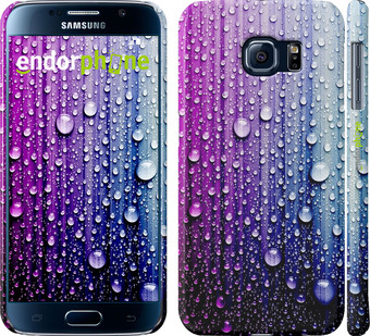 

Чехол на Samsung Galaxy A3 (2016) A310F Капли воды "3351c-159", Синий