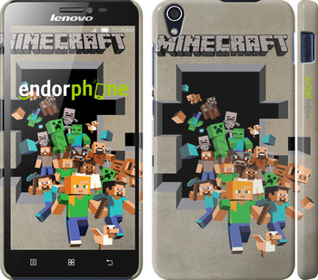 

Чехол на Lenovo A6000 Minecraft 6 "3330c-103", Серый