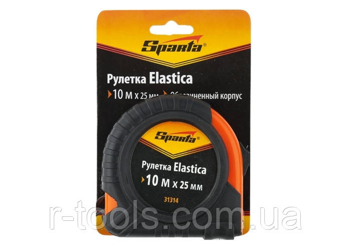 

Рулетка Elastica, 10 м х 25 мм, обрезиненный корпус SPARTA