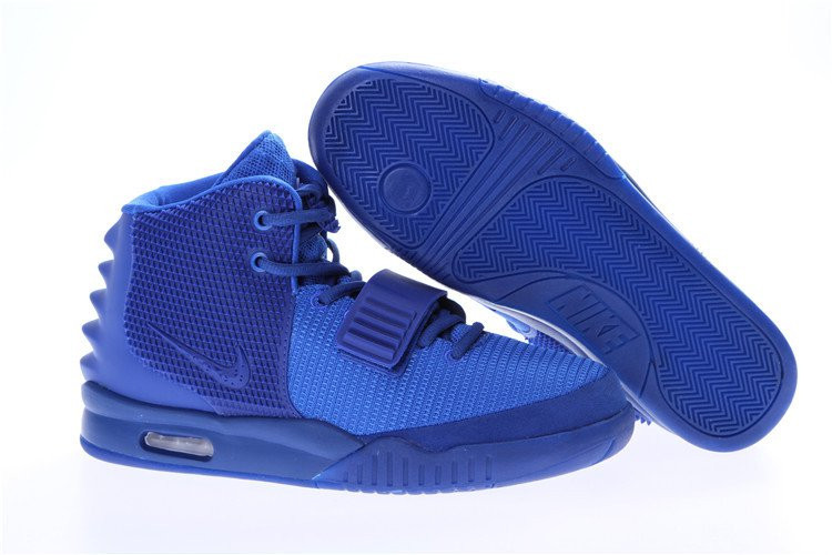 

Кроссовки в стиле Nike Air Yeezy 2 All Blue мужские (46 размер), Синий