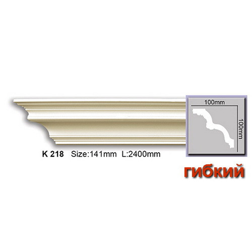 

Карниз гибкий Harmony K218F (100x100)мм, Белый