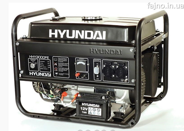 Генератор бензиновий Hyundai HHY3000FE з электростартом