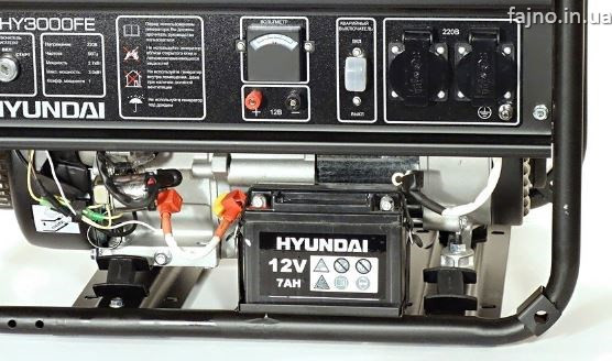 Генератор бензиновый Hyundai HHY3000FE с электростартом фото 2