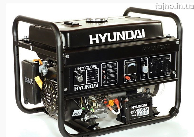 Генератор бензиновый Hyundai HHY3000FE с электростартом фото 4