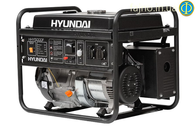 Бензиновий генератор Hyundai HHY 5000F фото 1