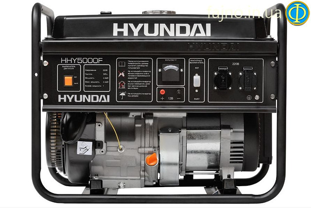 Бензиновий генератор Hyundai HHY 5000F фото 2