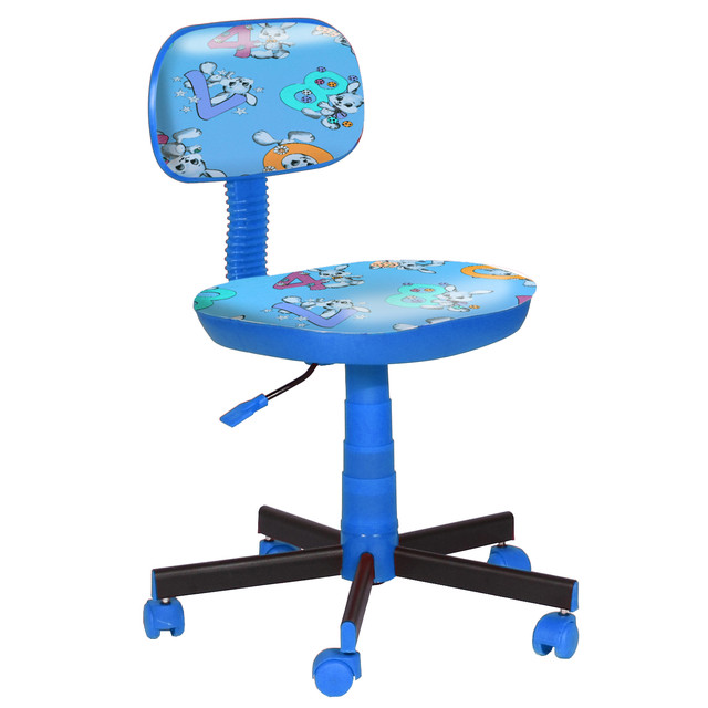Десткое кресло Киндер Зайчики (пластик синий)