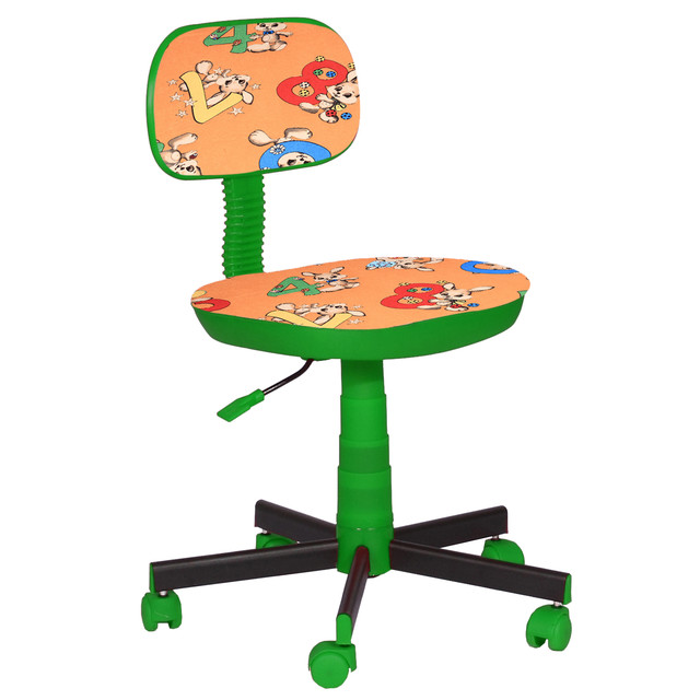 Детское кресло Киндер Пони оранжевый (пластик зеленый)