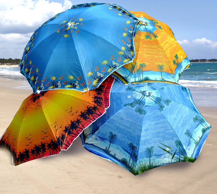 пляжный зонт с наклоном 18 м диаметр купола ткань с защитой от уф излучения